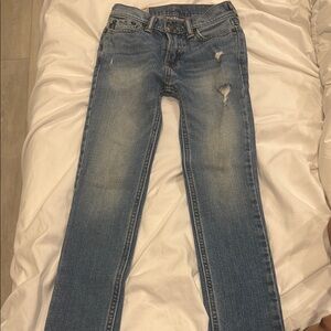 Classic Blue Distressed Women's Jeans